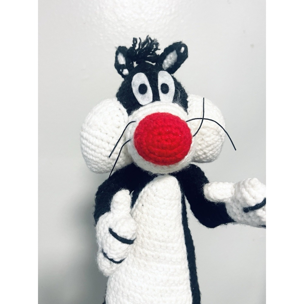 Sylvester Cat Crotchet Plush Stuffed Animal‎ Handmade